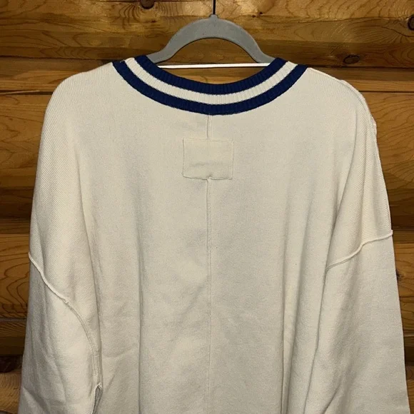 Free People Cream and Blue Cardigan - Picture 12 of 13